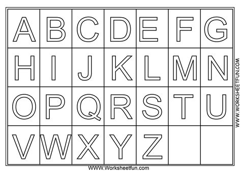 Alphabet (Educational) – Free Printable Coloring Pages