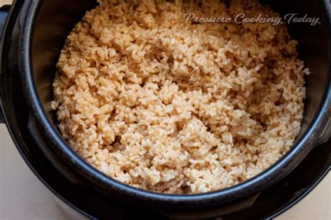 Pressure Cooker Brown Rice Recipe | Pressure Cooking Today