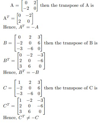 All About Skew Symmetric Matrix - Shiksha Online