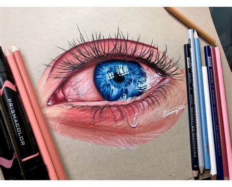 Drawing A Realistic Eye | Prismacolor