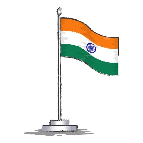 Indian Flag Vector Illustration, Indian Flag, Symbol, National PNG and ...