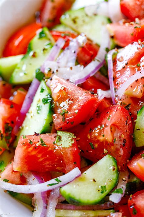 Tomato Cucumber Salad Recipe – Healthy Salad Recipe — Eatwell101