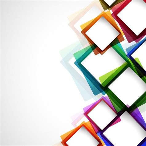 Colorful Abstract Background with Squares and Rectangles