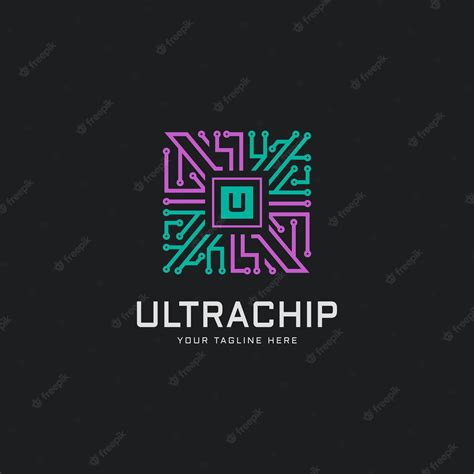 Premium Vector | Microchip vector illustration processor icon logo design