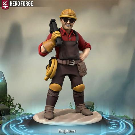 Dell Conagher aka Engineer from Team Fortress 2 : r/HeroForgeMinis