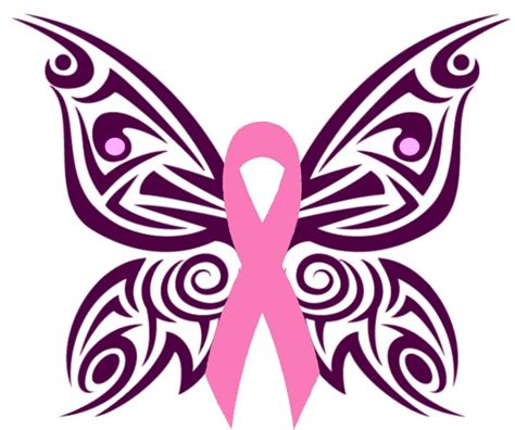 Breast Cancer Awareness Butterfly Digital Art by M Inspiration - Fine ...