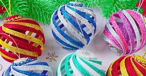 DIY Foam Swirl Ornaments