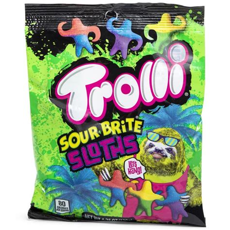 trolli sour brite sloths gummi candy bag 4.25oz | Five Below in 2021 ...