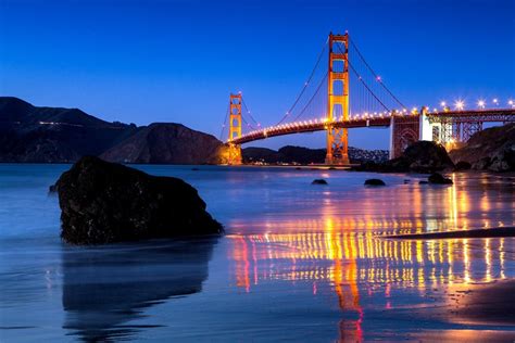 Golden Gate Bridge At Night Wallpapers - Wallpaper Cave