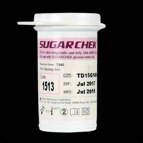 Plastic Sugar Chek Test Strips, For Clinical, 20 mIU/mL at Rs 320 in ...