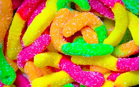 Colorful worms candy, soft sugar Wallpaper | 1920x1200 resolution ...