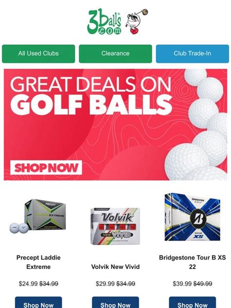 3balls: Golf Balls on Sale - Starting at $16.99 | Milled