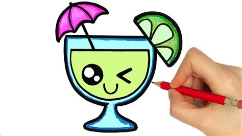 HOW TO DRAW A DRINK STEP BY STEP - YouTube