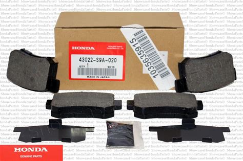 Genuine Honda OEM Rear Brake Pad Kit Fits: 2005-2012 CR-V (Pads,Shims ...