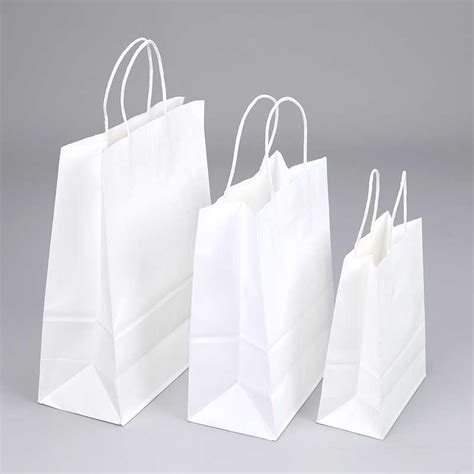 White Kraft Paper Bags Wholesale Factory - Custom Packaging | Boxes ...