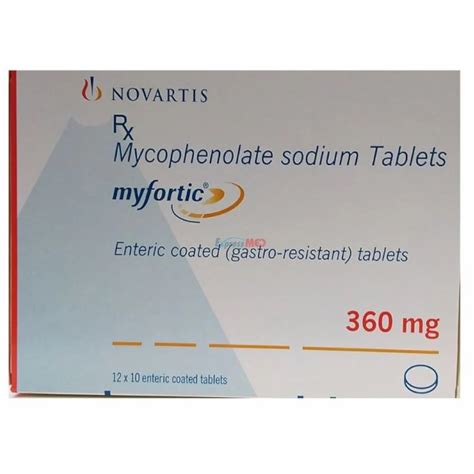 Myfortic 360 Mg Tablet at Rs 600/box | Thergaon | Pune | ID: 2850571491530