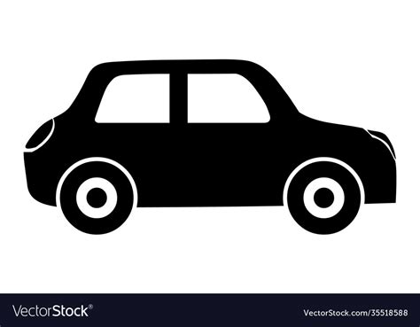 Car side view icon stock Royalty Free Vector Image