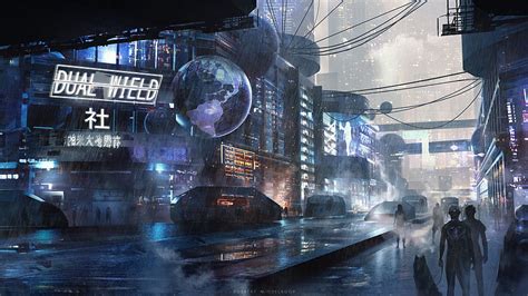 Scifi City Futuristic 1440P Resolution , , Background, and, Sci-Fi City ...