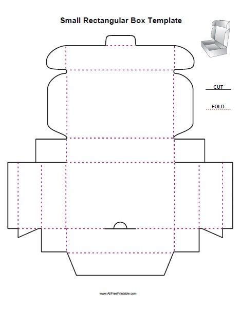 Small Rectangular Box Template – Free Printable