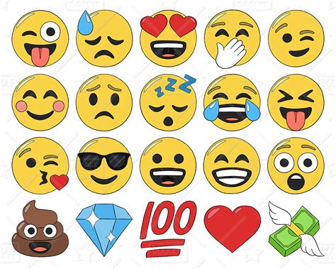 Regular Smiley Face Emoji Clipart