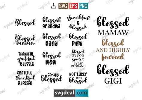 √ 15 Free Blessed SVG Bundle For You - Free SVG Files