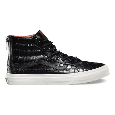 Croc Leather SK8-Hi Slim Zip | Shop Womens Shoes At Vans