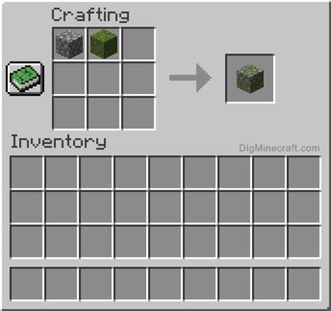 How to make a Mossy Cobblestone in Minecraft