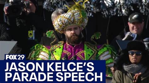 WATCH: Jason Kelce’s Super Bowl parade speech - YouTube