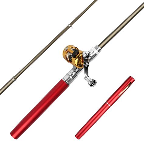 Fishing Rod and Reel Combo, EEEkit Spinning Fishing Rod, 5 Sections ...