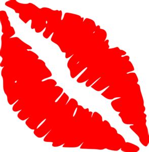 Red Lips Kiss Clip Art at Clker.com - vector clip art online, royalty ...