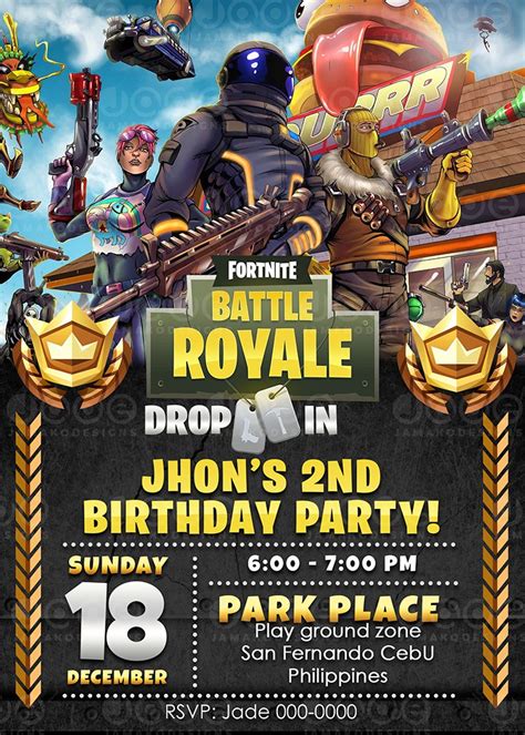 Fortnite Birthday Invitations Online Free | edu.svet.gob.gt