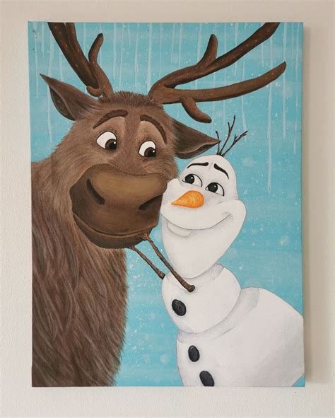 Sven y Olaf - Disney Art in 2024 | Disney art, Art, Drawings