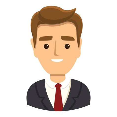 Businessman icon, cartoon style 14347111 Vector Art at Vecteezy