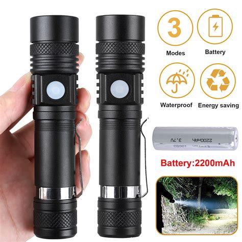 Ultra-Bright Flashlight 2/1Pcs- Super Bright High Lumen LED Flashlights ...