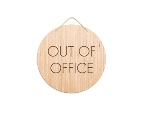 Out of Office Sign / Stepping Out Business Sign / Custom | Etsy