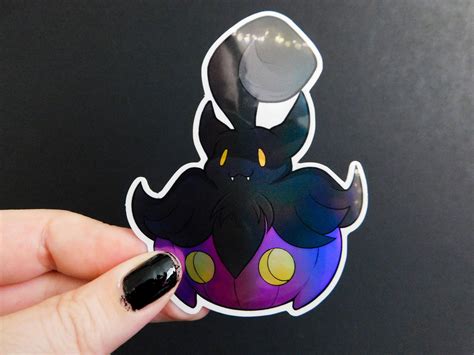 Shiny Pumpkaboo Pokemon Holographic Sticker - Etsy