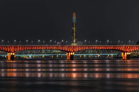 Seongsu bridge in korea. stock image. Image of frame - 64560217