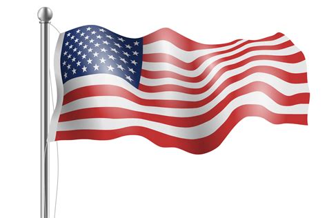 Illustration of american flag waving 13089807 PNG