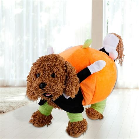 LYUMO Pet Dog Clothes Funny Comic Pumpkin Costume Outfit Skin-friendly ...