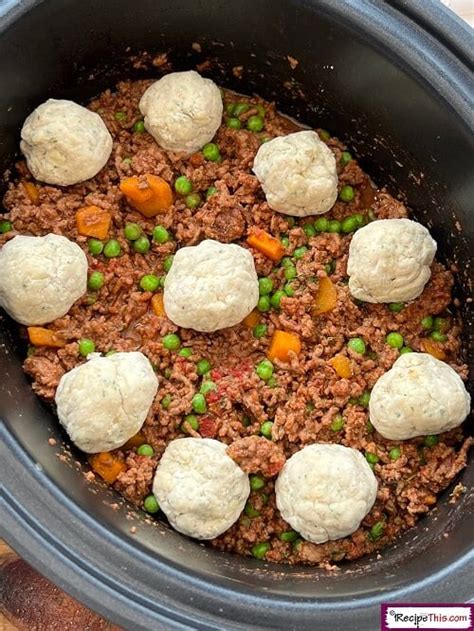 Slow Cooker Mince And Dumplings | Recipe This