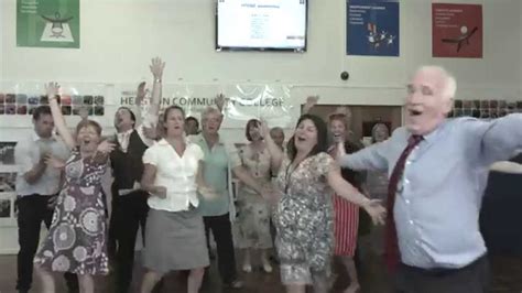 Helston Community College Staff Do Glee - YouTube