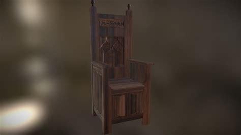 Cathedra 15th century - v2 - 3D model by Kiwimage [67915c3] - Sketchfab