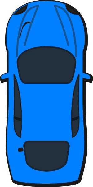 Blue Car - Top View - 90 Clip Art at Clker.com - vector clip art online ...