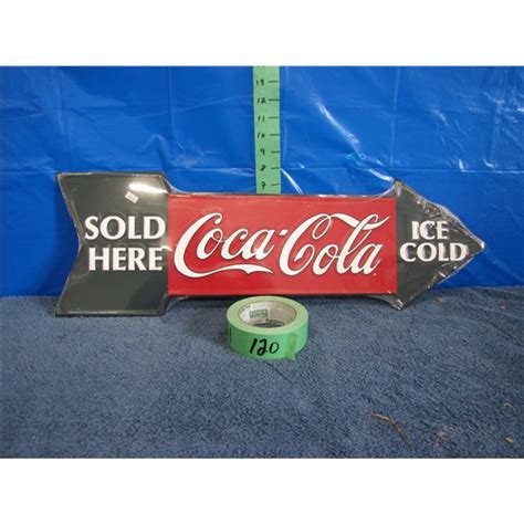 Reproduction metal Coca-Cola sign