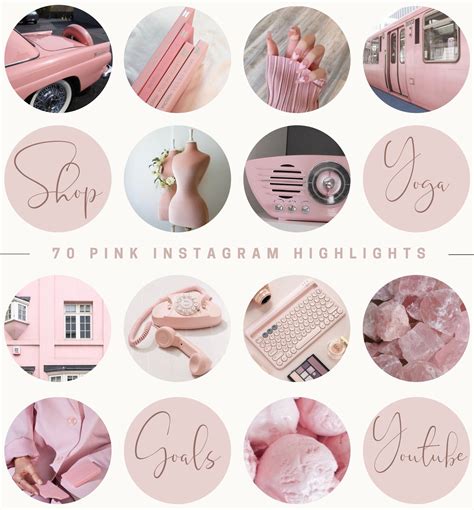 70 Pink Instagram Story Highlight Covers Instagram Story - Etsy