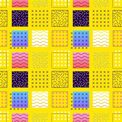 Premium Vector | Yellow square seamless pattern