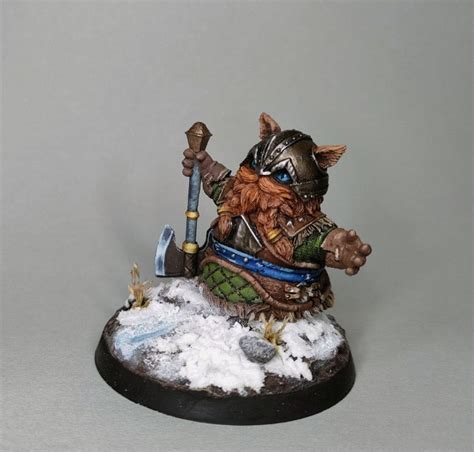 My Cat dwarf miniature painted recently : r/minipainting