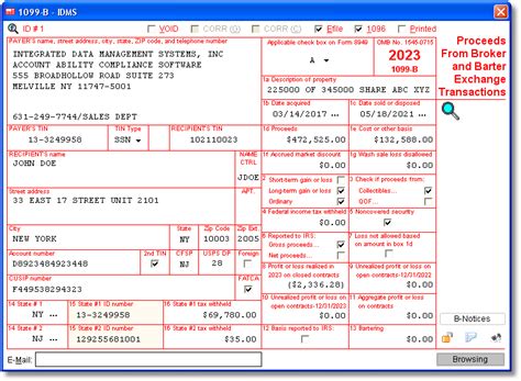 1099-B Software to Create, Print & E-File IRS Form 1099-B