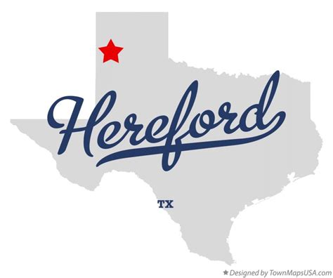 Map of Hereford, TX, Texas