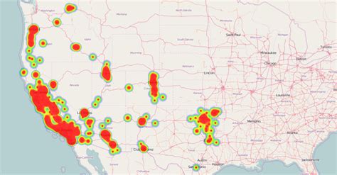 Geographic heat map | Charts - Mode